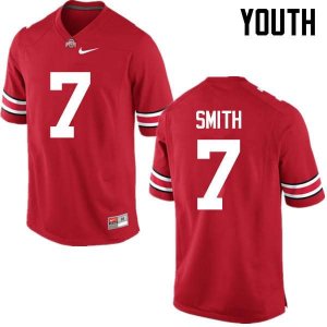 NCAA Ohio State Buckeyes Youth #7 Rod Smith Red Nike Football College Jersey DIK3245MN